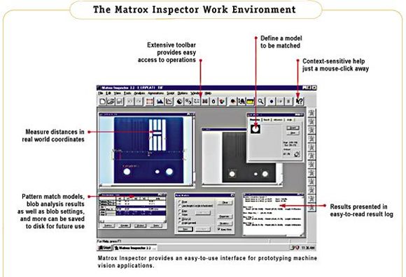 Środowisko robocze Matrox Inspector